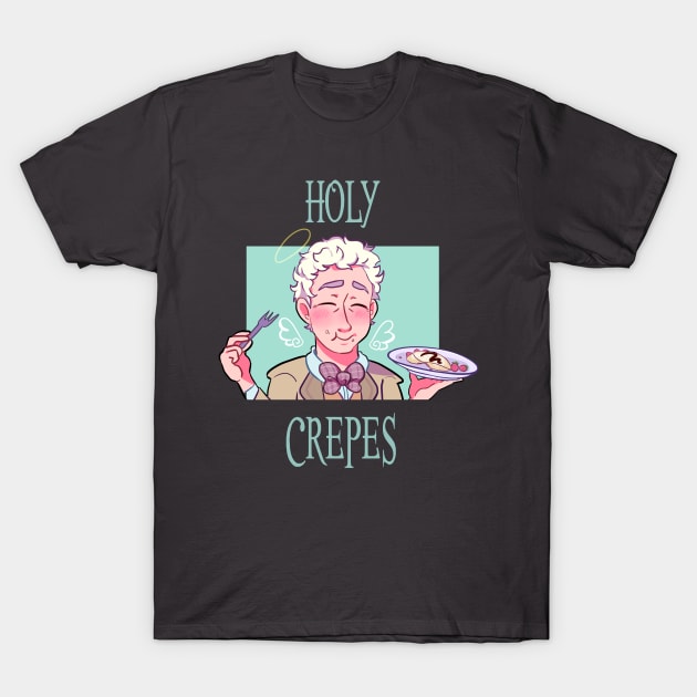 Holy Crepes-Good Omens T-Shirt by Midnight_rabbit